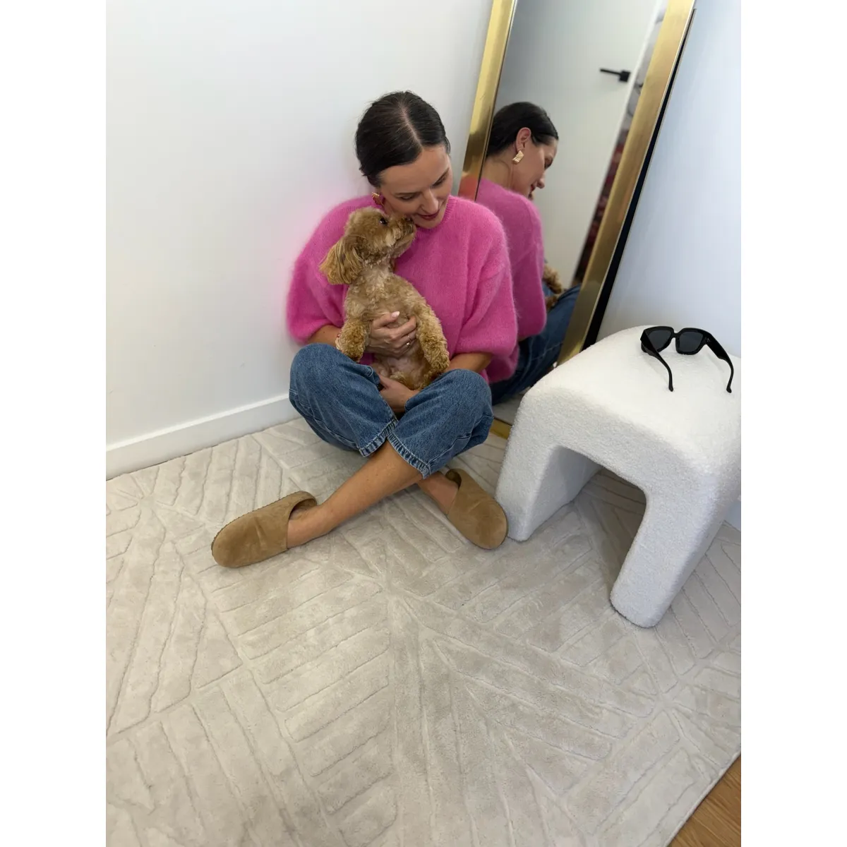 Moherowy sweter LUCIA w odcieniu fuksji