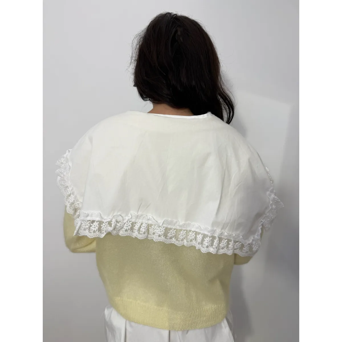 Bawełniana koszula BABYDOLL w kolorze śnieżnej bieli