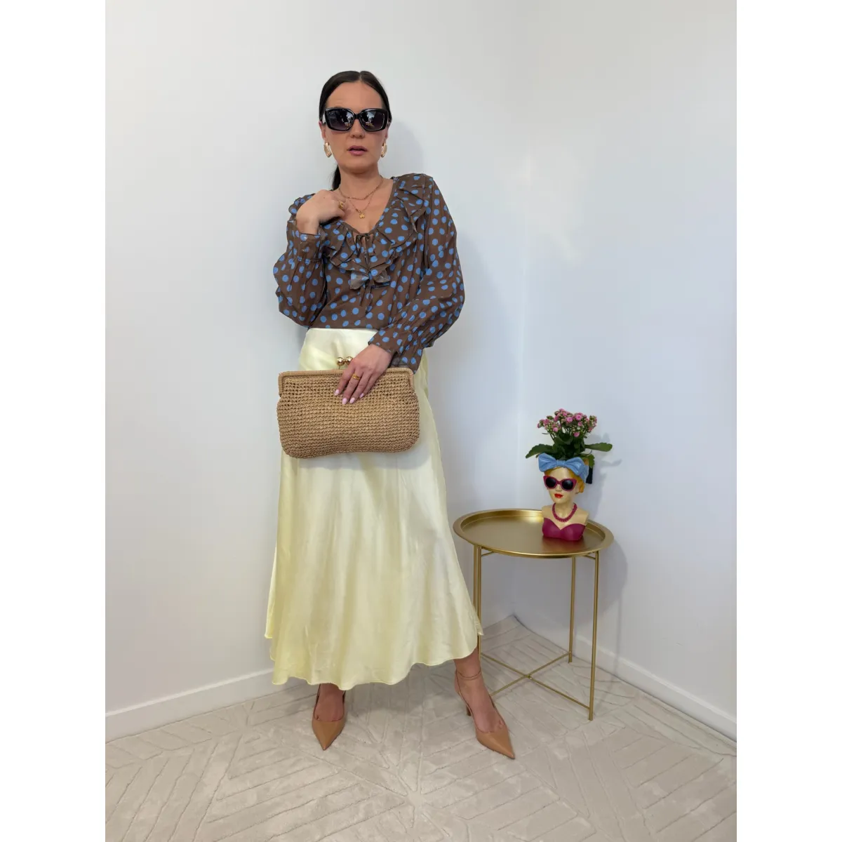 Bawełniana spódnica LARA w kolorze  słońca