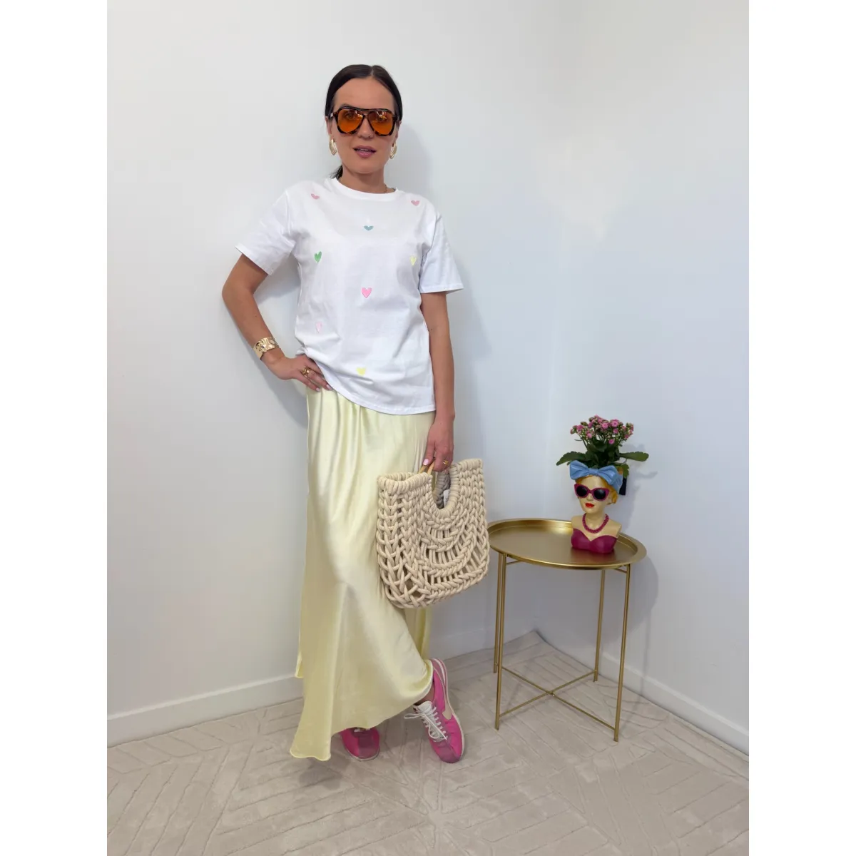 Bawełniana spódnica LARA w kolorze  słońca