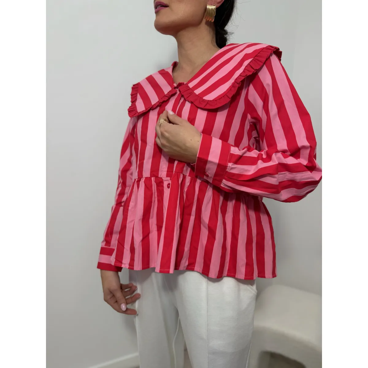 Bawełniana koszula SANTINA w paski