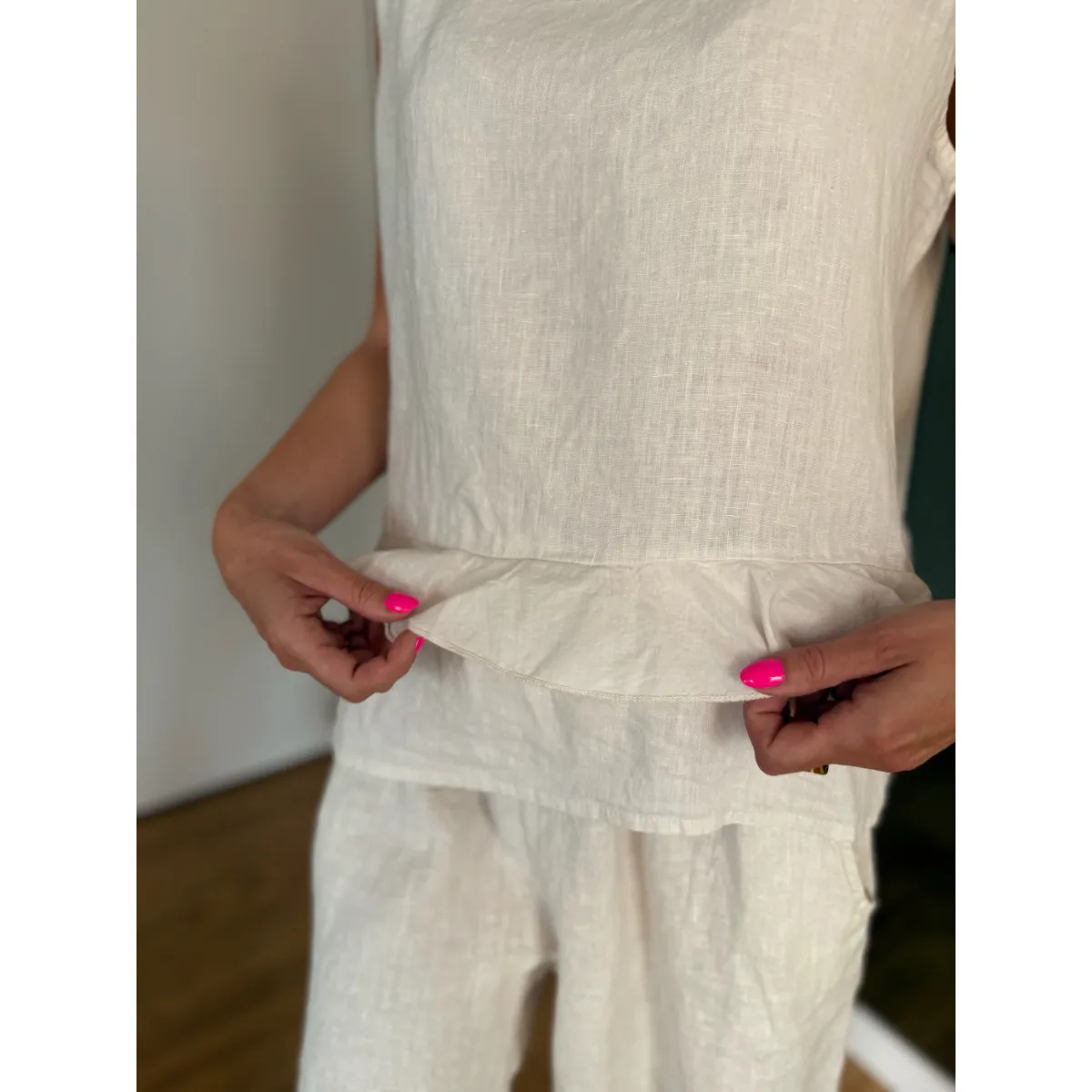Lniany Set SUNSHINE w odcieniu naturalnym