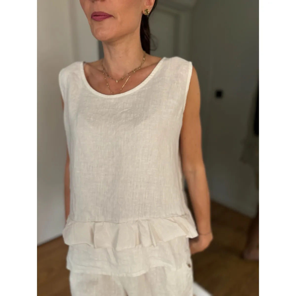 Lniany Set SUNSHINE w odcieniu naturalnym