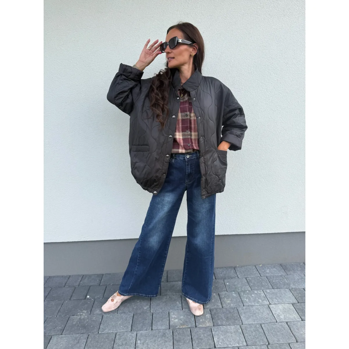 Bawełniana kurtka SERENA w kolorze czarnej nocy