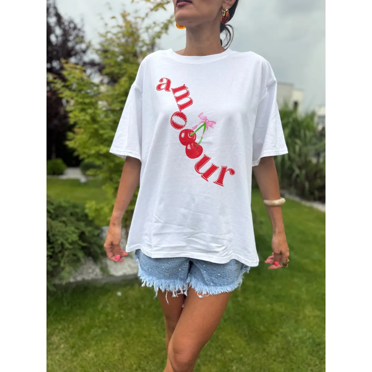 Bawełniana bluzka AMOUR