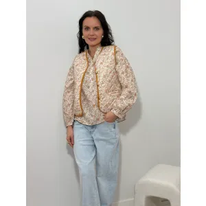 Bawełniana kamizelka LUCREZIA w kwiatuszki