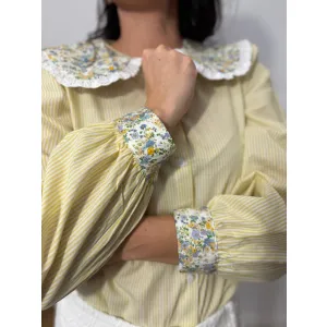 Bawełniana koszula BABYDOLL w kolorze słońca