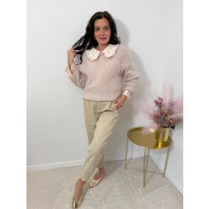 Moherowy sweter ELIZA w odcieniu beżu