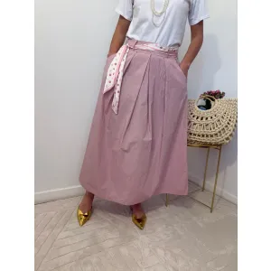 Bawełniana spódnica MIRADA w odcieniu różu