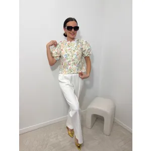 Bawełniana bluzka FIAMMETTA w princie owoców leśnych rozmiar M