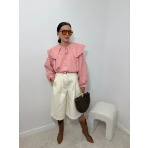 Bawełniana koszula AMBRA w odcieniu peperossa