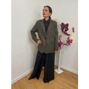 Wiskozowa marynarka BRIDGIET w odcieniu brązu rozmiar S