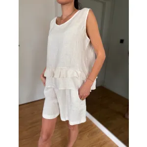 Lniany Set SUNSHINE w odcieniu naturalnym