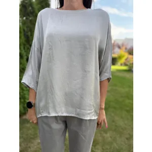 Wiskozowa bluzka NAOMI w odcieniu fango