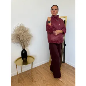 Bawełniana kurtka SERENA w kolorze bordo