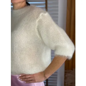 Moherowy Sweter Mistral w odcieniu mlecznym