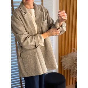 Marynarka Oversize Elemento w kolorze kremowa latte