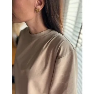 Elegancka Bluzka Alba w kolorze ciepłego migdału