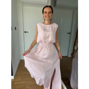 Komplet z wiskozy VERANO w kolorze pudrowego różu