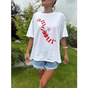 Bawełniana bluzka AMOUR
