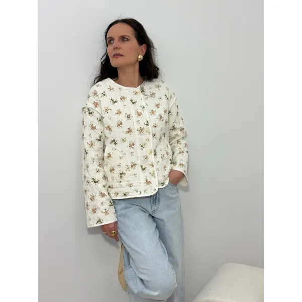 Bawełniana katana CINZIA w odcieniu śmietankowym rozmiar M