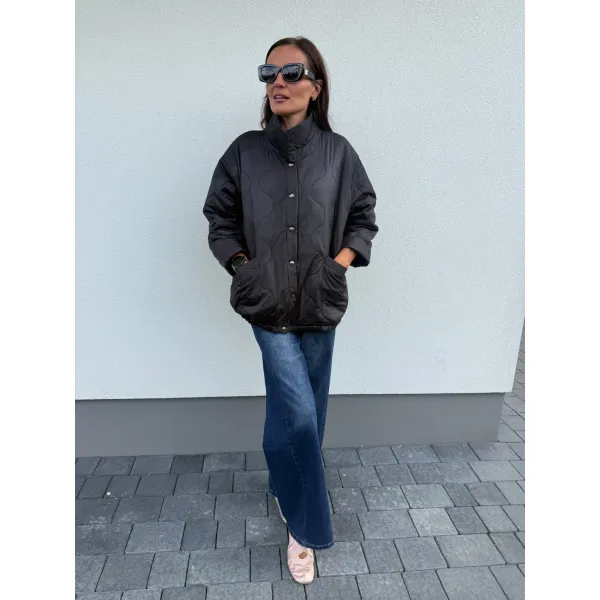 Bawełniana kurtka SERENA w kolorze czarnej nocy